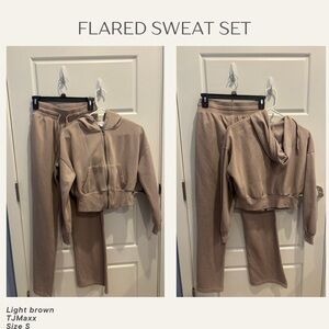 T.J.Maxx Light Brown Flared Sweat Set